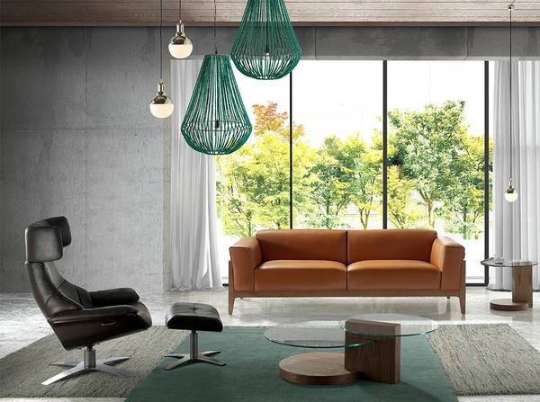 Relax-Drehsessel 5022 Braun - Flachgewebe - Kunstleder - 88 x 105 x 85 cm
