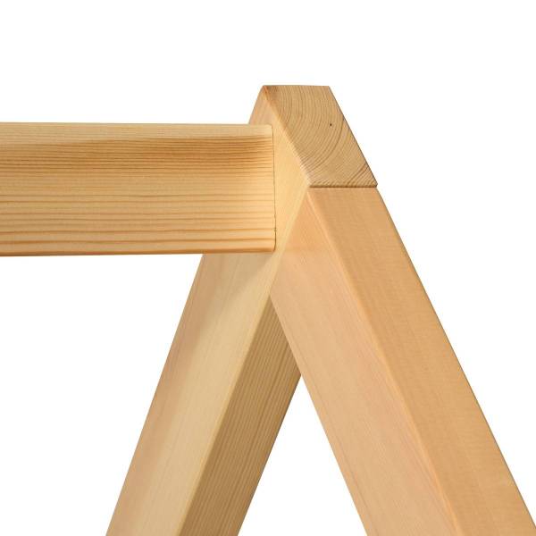 Kinderbett BOSCO Beige - Holzwerkstoff - 98 x 155 x 194 cm