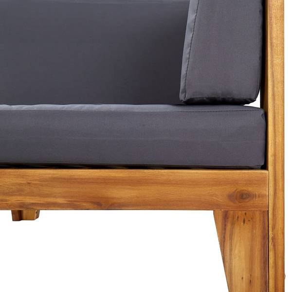 Garten-Lounge-Set 3008578-1 (2-teilig) Grau - Polyester - Akazie - 69 x 24 x 69 cm
