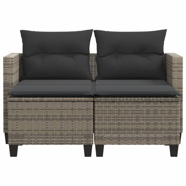 Gartensofa 3033174 (3-teilig) Grau