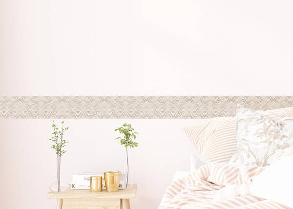 Tapetenbordüre 601691 Beige - Vinyl - 500 x 10 x 10 cm
