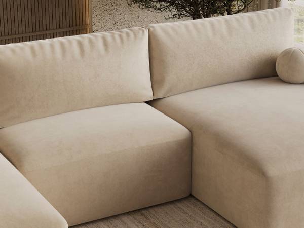 Ecksofa U AURORA Beige