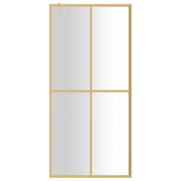 Inloopdouchewand 3000829-2 goud - Breedte: 100 cm