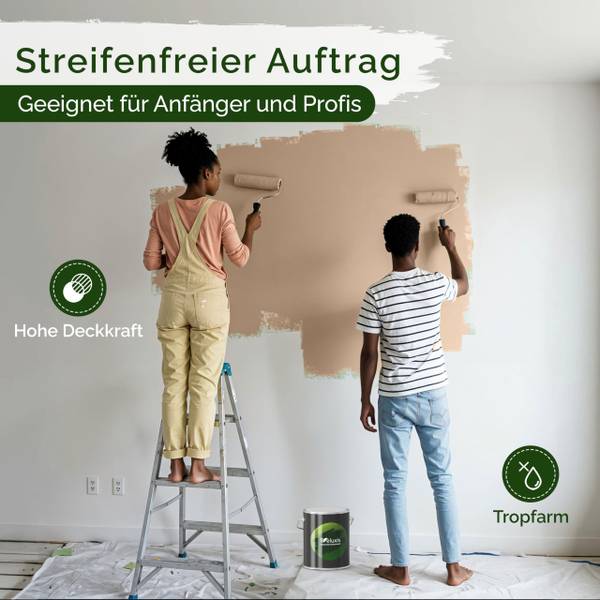 Wandfarbe   Amber Stone Beige - Harz - 19 x 23 x 19 cm