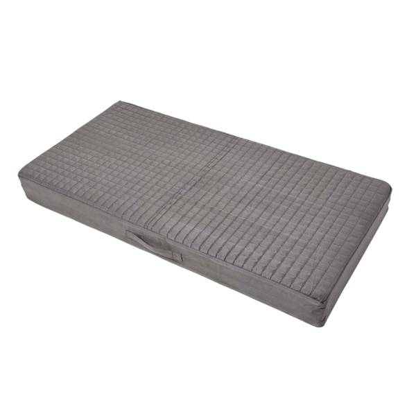 Sitzauflage Velours Grau