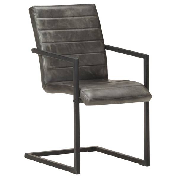 Eetkamerstoel 3004594-1 Set van 2 grijs - staal - 51 x 91 x 56 cm