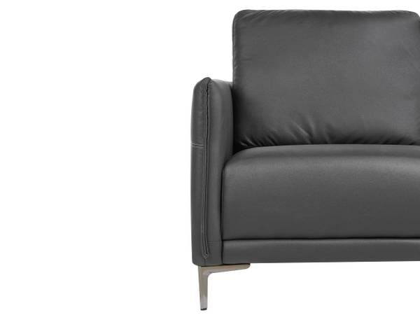 3-Sitzer Sofa CILENS Schwarz - Grau
