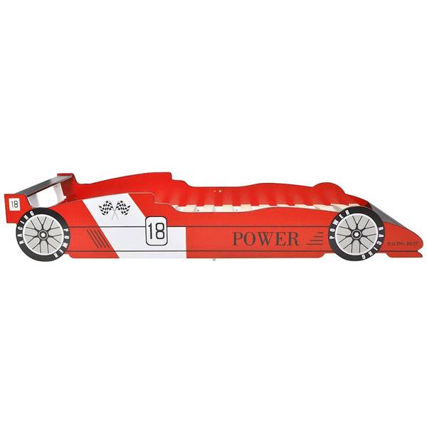Kinderbett 294146 Rot - Holzwerkstoff - 94 x 38 x 225 cm