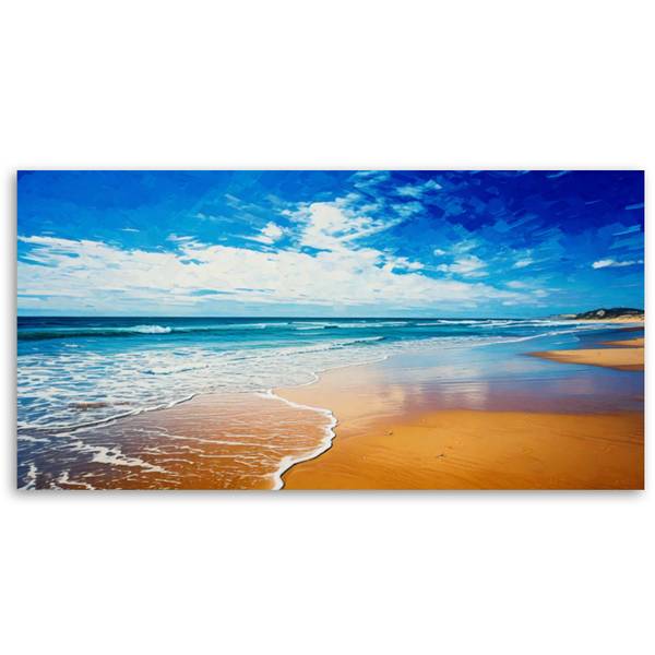 Canvas schilderij Strand 80 x 40 cm