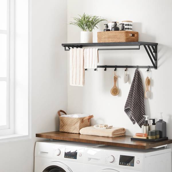 Wandgarderobe Schwarz