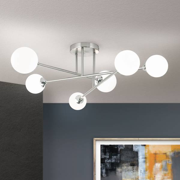 Plafondlamp SNOWWHITE zilver