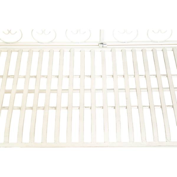 Gartenbank CHARME Weiß - Eisen - 58 x 94 x 113 cm