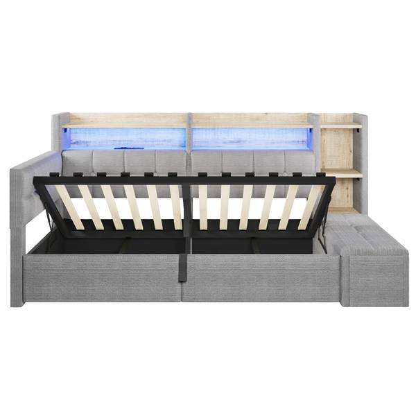 Tagesbett Phoebus Ⅲ Grau - Breite: 116 cm