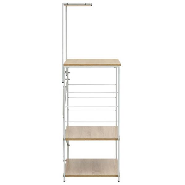 Magnetronkast 3002409 bruin - wit - plaatmateriaal op houtbasis - 40 x 123 x 60 cm