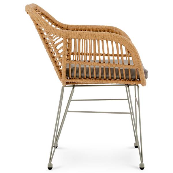 Gartenstuhl PARAMO Braun - Textil - 56 x 80 x 59 cm