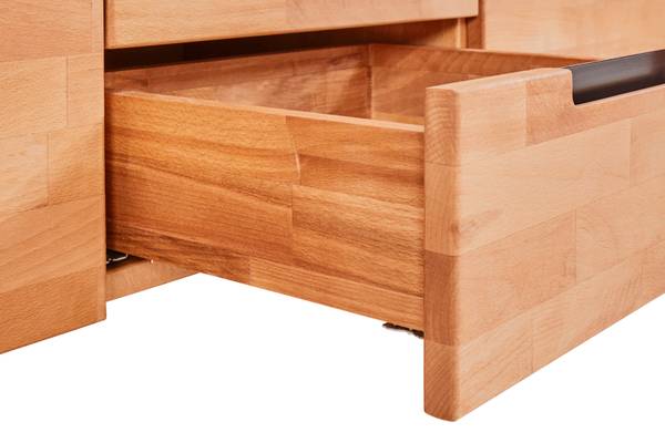 TV-Lowboard / Kommode  Kernbuche massiv Braun - Kernbuche - 151 x 55 x 40 cm
