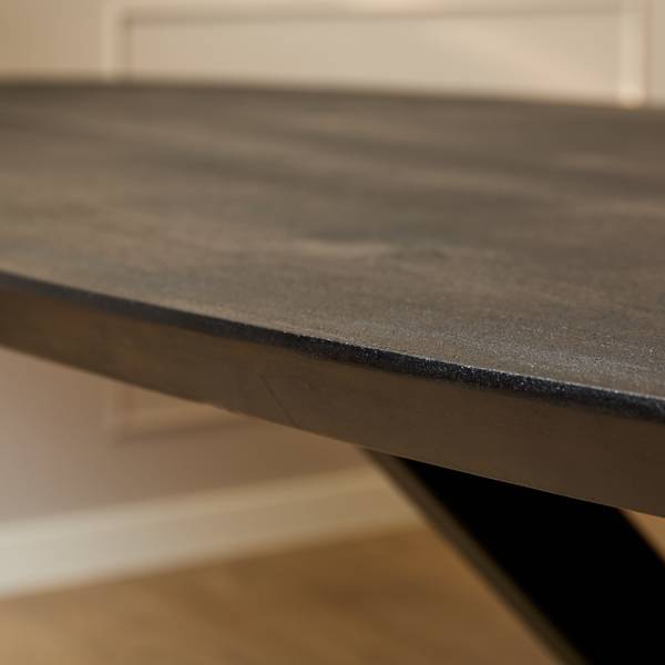 Esstisch BRANDY Schwarz - Massivholz - 210 x 76 x 100 cm