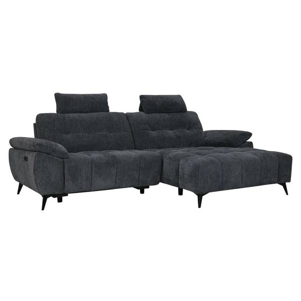 Ecksofa Colorado m. Relaxfunktion Rechts Grau