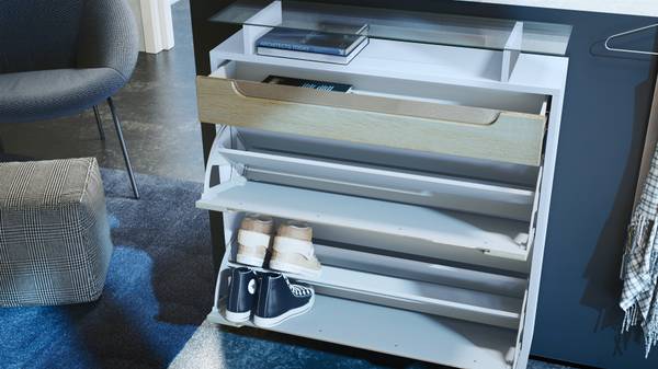 Schuhschrank Fiesta Flieder - Weiß