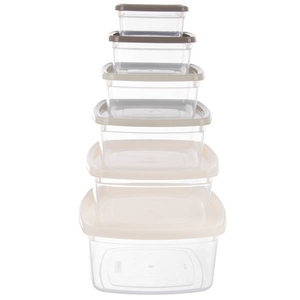 Lebensmittelbehälter 6er Set 154508 Kunststoff - 21 x 10 x 21 cm