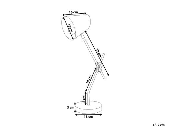 Tischlampen HORTON Schwarz - Metall - 15 x 56 x 16 cm