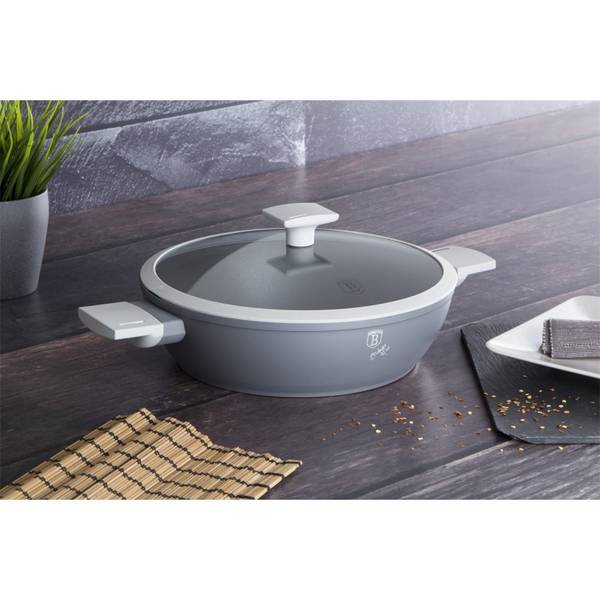 Topf Aspen BH7070 Grau - Aluminium - 28 x 8 x 28 cm