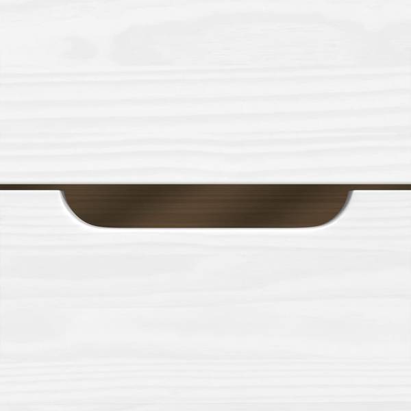 Tagesbett mit 3 Schubladen XT 1453 Weiß - Massivholz - 96 x 69 x 205 cm