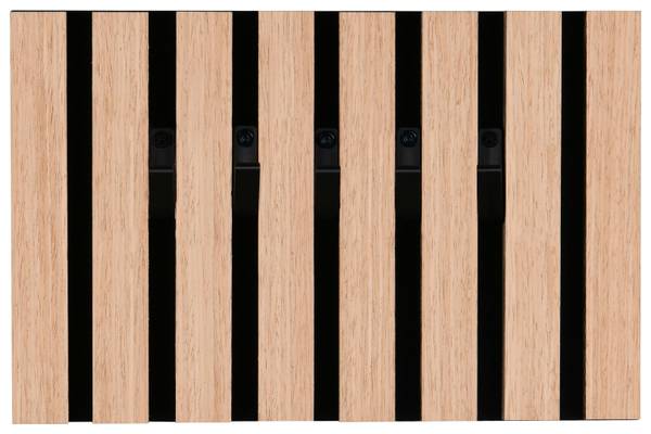 Schlüsselboard GRACE Schwarz - Holzwerkstoff - Textil - 31 x 20 x 2 cm