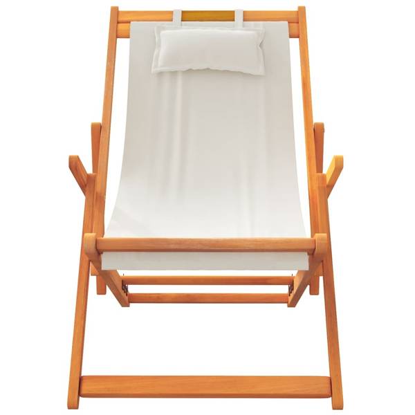 Gartenstuhl 2er Set D7224 Weiß - Textil - 112 x 81 x 60 cm