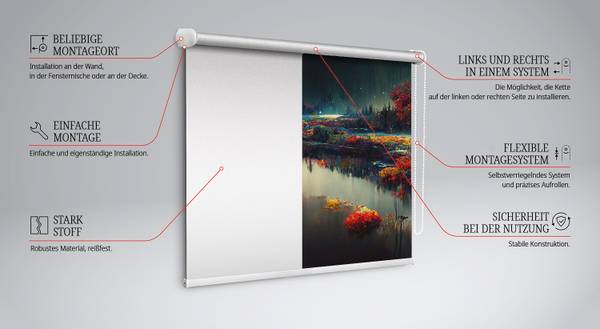 Rollo LUNAFLUVI 60 x 140 cm