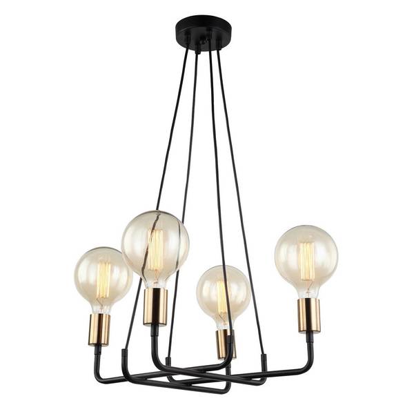 Modern Pendentif Noir - Métal - 47 x 11 x 44 cm
