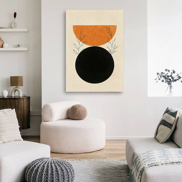 Canvas schilderij Cirkel 80 x 120 cm