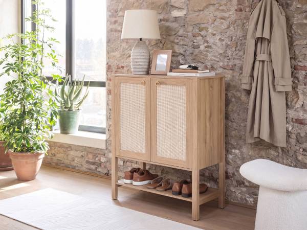 Schuhschrank BEAULAC Braun - Holzwerkstoff - 80 x 101 x 36 cm
