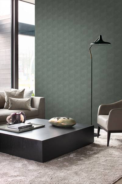 Tapete 347996 Grün - Fleece - 50 x 900 x 50 cm