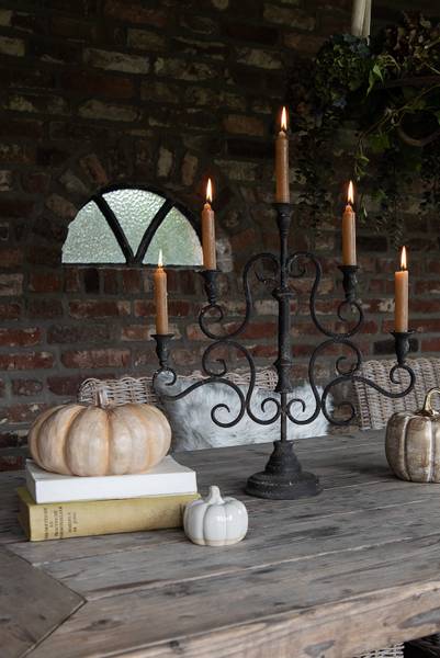 Dekoration Kürbis Deco&Keegan Beige - Kunststoff - 22 x 13 x 22 cm