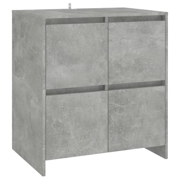 2-tlg. Sideboard BISEN Kommoden Grau - Holzwerkstoff - 70 x 75 x 40 cm