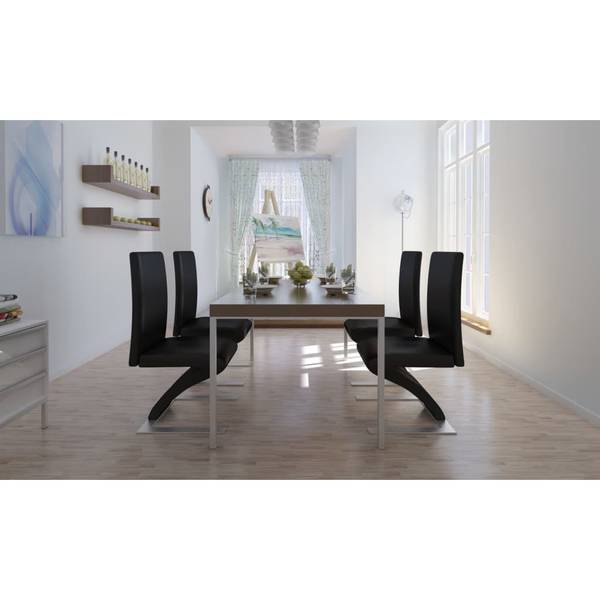 Esszimmerstuhl 3003019 (4er Set) 160563 Schwarz - Metall - 58 x 99 x 58 cm