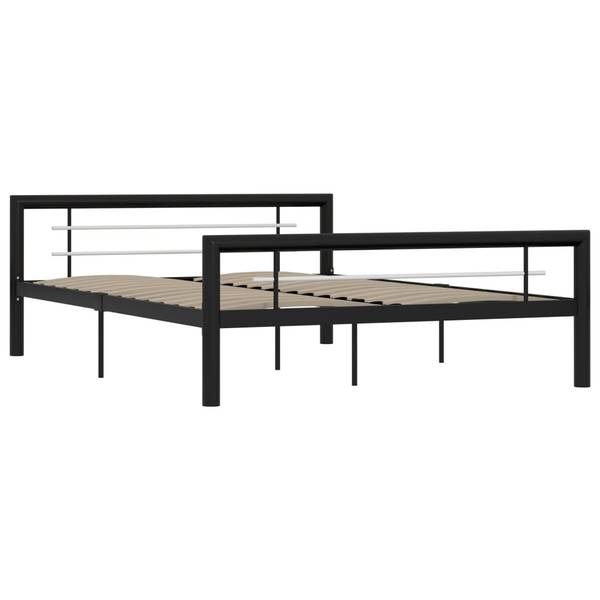 Bettgestell X322 Schwarz - Metall - 148 x 66 x 212 cm