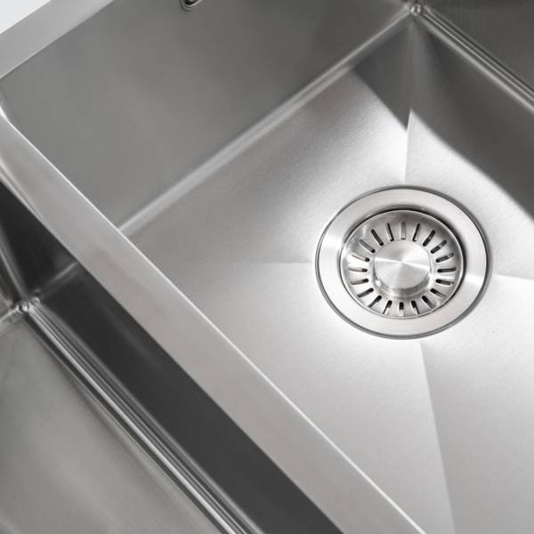 Spülbecken Proxima Silber - Metall - 59 x 20 x 45 cm