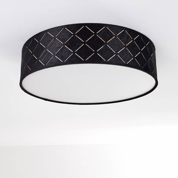Deckenleuchte Aggius Schwarz - Gold - Metall - 11 x 10 x 39 cm