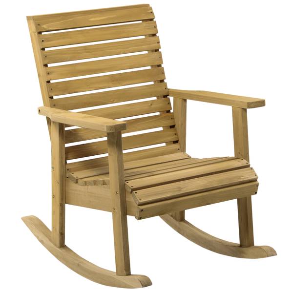Schaukelstuhl 84G-143V00LR Braun - Tanne - 86 x 85 x 64 cm