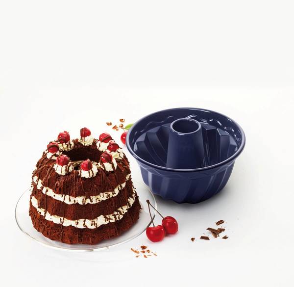 Dr. Oetker Gugelhupfform Ø 18 cm EMAILLE Blau - Metall - 20 x 22 x 12 cm