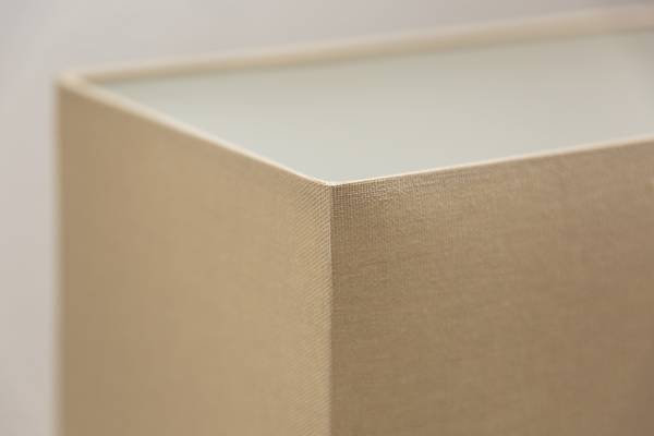 Tischlampe RIVERINE Beige - Braun - Leinen - Eisen - 80 x 51 x 20 cm