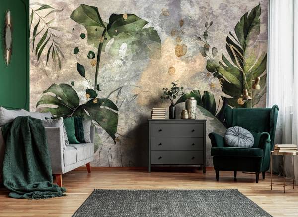 Vlies Fototapete Blätter Natur 350 x 250 cm