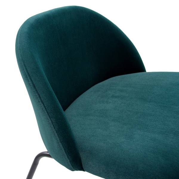 Chaise VELVO Bleu pétrole
