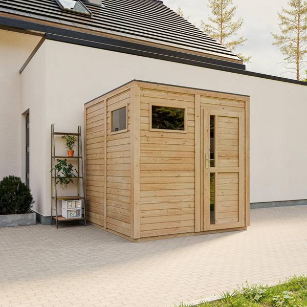Gartenhaus M325F1 Beige - Fichte - 208 x 210 x 202 cm