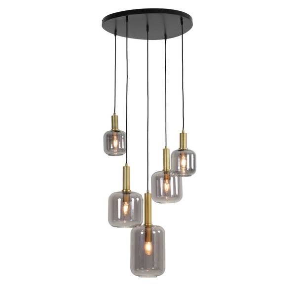 Suspension Lekar Marron - Verre clair - 66 x 80 x 66 cm