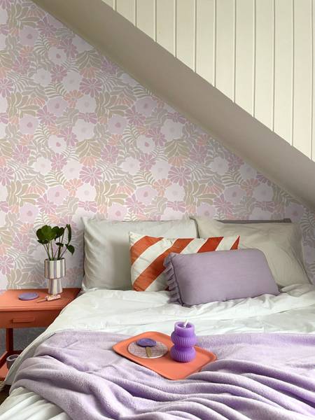 Tapete 131002 Pink - Papier - 53 x 1005 x 53 cm