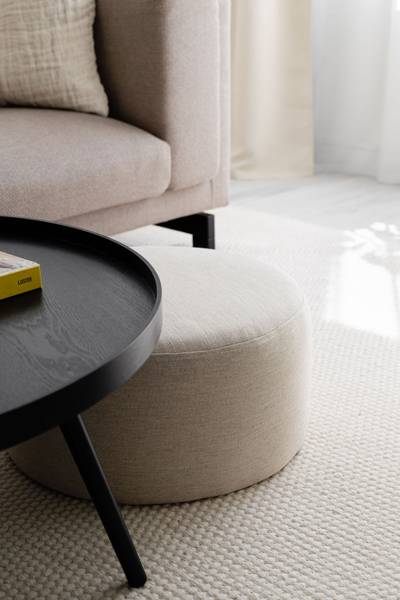 Hocker FOLK Beige - 70 x 25 x 70 cm