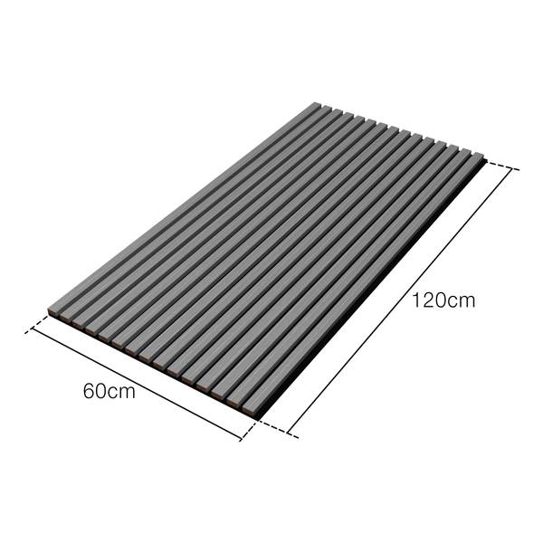 Akustik Wandpaneelset Vang 12-tlg. Eiche Grau Dekor